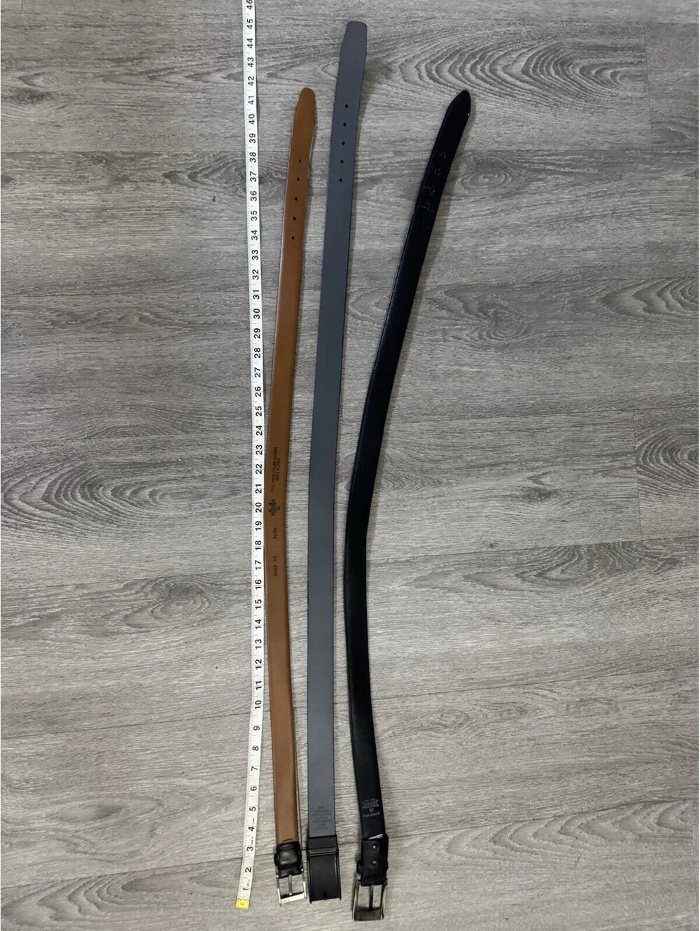 Lot of 3 Men’s Black & Brown Belts Columbia Arrow Size L